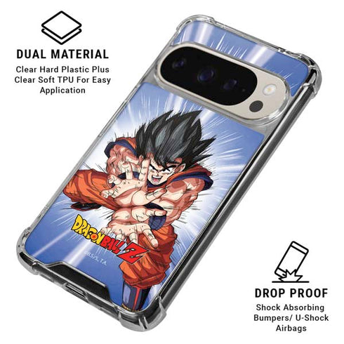 Dragon Ball Z Goku Kamehameha Blast Google Pixel 9/9 Pro Clear Case